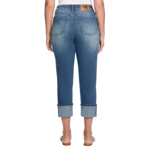 Frye Amari High-Rise Cropped Jeans 12/31 Dark Wash NWT - Picture 3 of 10